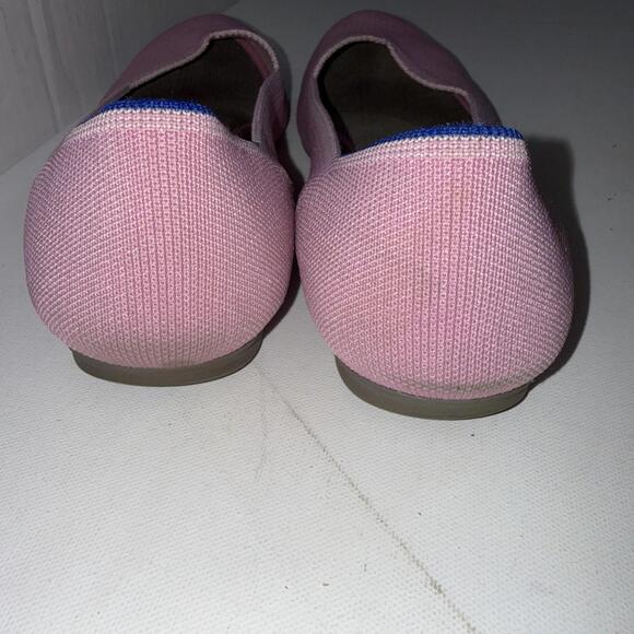 Rothy's Flat Pink Minimalist Old Money Round Toe Slip On Ballet Shoes Size 10.5 - Picture 3 of 15